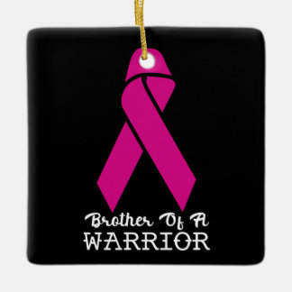 Ornamento De Cerâmica Irmão do Guerreiro do Cancer da Mama
