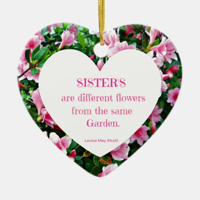 Ornamento De Cerâmica Irmãs! (Frente)