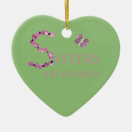 Ornamento De Cerâmica Irmãs Feriadas São Para Sempre