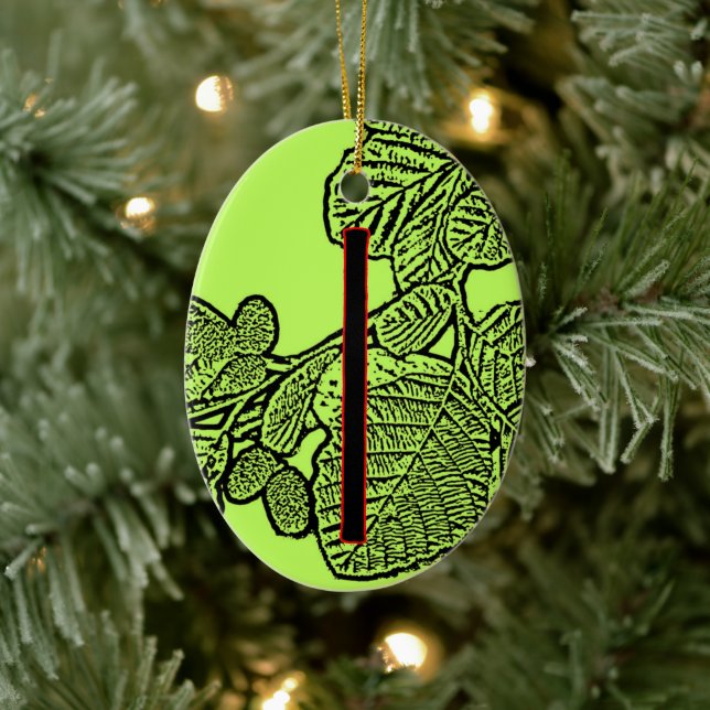 Ornamento De Cerâmica Isa Viking Rune Yule Ornament - Estilidade (Árvore)