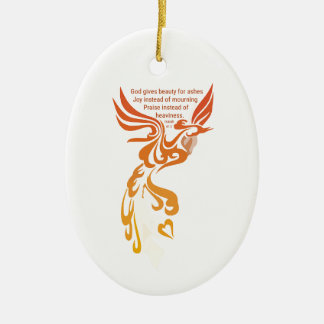 Ornamento De Cerâmica Isaiah 61 Ornament Cerâmico de Phoenix Oval