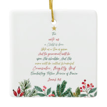 Isaiah 9:6 Para nós Uma Criança é Natal Nascer