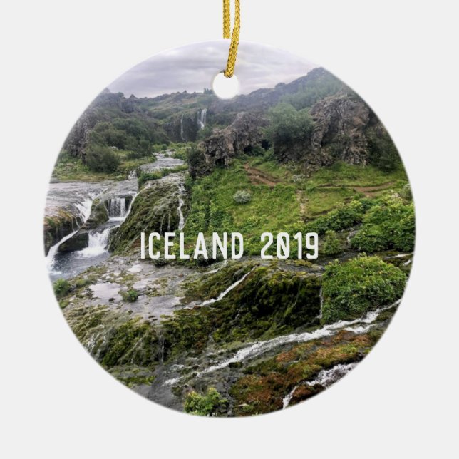 Ornamento De Cerâmica Islândia - (Frente)