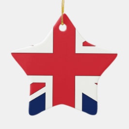 Ornamento De Cerâmica Jack da União/ Bandeira da União do Reino Unido