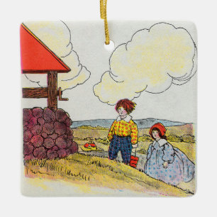 Ornamento De Cerâmica Jack e Jill subiram a montanha Rhyme