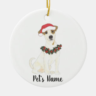 Ornamento De Cerâmica Jack Russell Terrier personalizado
