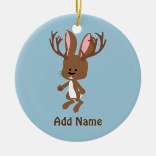 Ornamento De Cerâmica Jackalope bonito