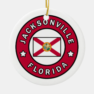 Ornamento De Cerâmica Jacksonville Florida