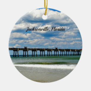 Ornamento De Cerâmica Jacksonville, foto do Pier da Flórida