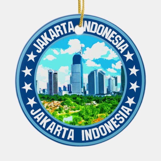 Ornamento De Cerâmica Jakarta (Frente)