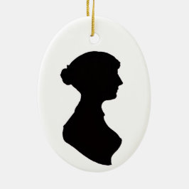 Ornamento De Cerâmica Jane Austen