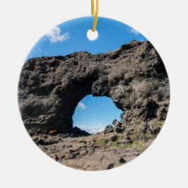 Ornamento De Cerâmica Janela de lava em Dimmuborgir, região de Myvatn - 