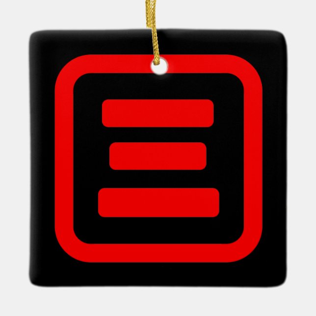 Ornamento De Cerâmica Japonês Número Três 三 Sábrica San 】 Kanji (Frente)