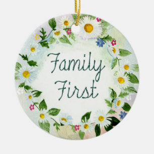 Ornamento De Cerâmica Jardim Colorido da Cadeia de Estrelas da Primeira 