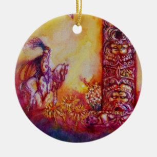 Ornamento De Cerâmica JARDIM DAS SOMBRAS PERDIDAS- PLANTA BORBOLETA Cora