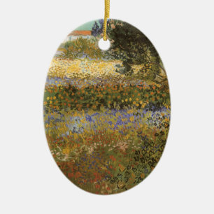 Ornamento De Cerâmica Jardim de florescência por Vincent van Gogh