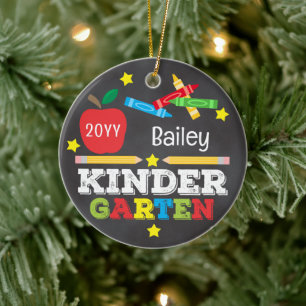 Ornamento De Cerâmica Jardim de Infância Giz Colorido Lembrança Foto de 