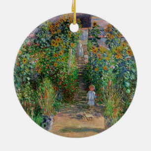 Ornamento De Cerâmica Jardim de Monet na Impressionista Vetheuil