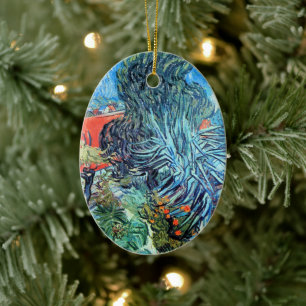 Ornamento De Cerâmica Jardim do Doutor Gachet, Auvers de Vincent van Gog