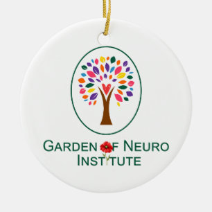 Ornamento De Cerâmica Jardim do Neuro Institute Hanging Ornament