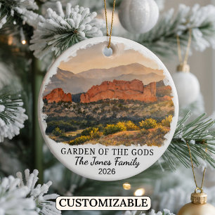 Ornamento De Cerâmica Jardim Personalizado dos Deuses, Colorado Personal