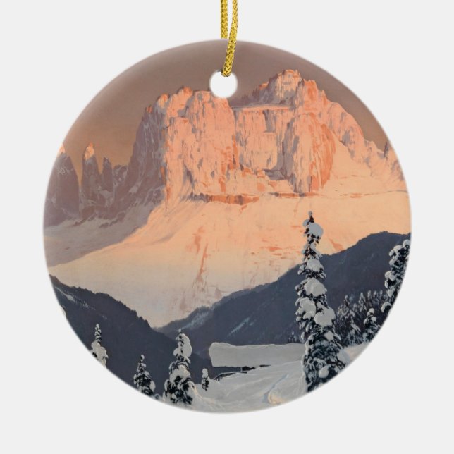 Ornamento De Cerâmica Jardim Rosa de Cipriota Santo (Frente)