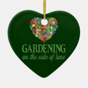 Ornamento De Cerâmica Jardinagem no lado do amor