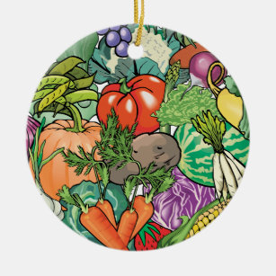 Ornamento De Cerâmica Jardineiro Vegetal