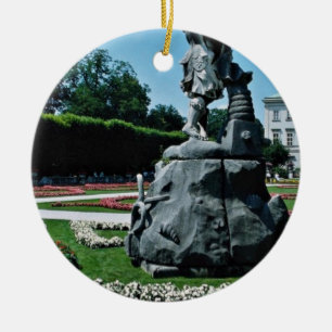 Ornamento De Cerâmica Jardins de Marabell, flores de Salzburg, Áustria