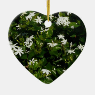 Ornamento De Cerâmica Jasmine Flowers Tropical Floral Botânica