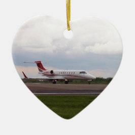 Ornamento De Cerâmica Jato 45XR de Lear do bombardeiro