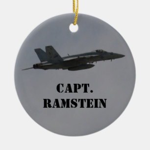 Ornamento De Cerâmica Jato De Combatente De Hornet F18 Personalizável Em