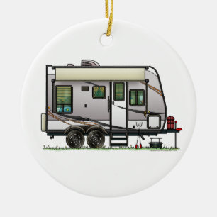 Ornamento De Cerâmica Jayco Trailer do camper feliz RV