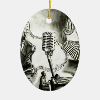 Ornamento De Cerâmica Jazz grande