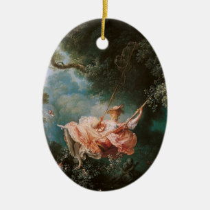 Ornamento De Cerâmica Jean-Honoré Fragonard's The Swing