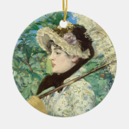 Ornamento De Cerâmica Jeanne (Primavera) Edouard Manet
