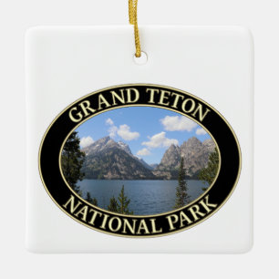 Ornamento De Cerâmica Jenny Lake em Grand Teton National Park em Wyoming