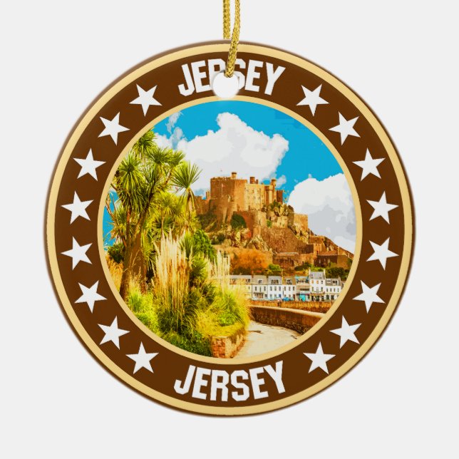 Ornamento De Cerâmica Jersey (Frente)