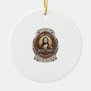 Ornamento De Cerâmica Jesus Antiguidades Camiseta Gráfica de Relíquias A
