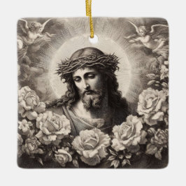 Ornamento De Cerâmica Jesus com a Luz do Sol