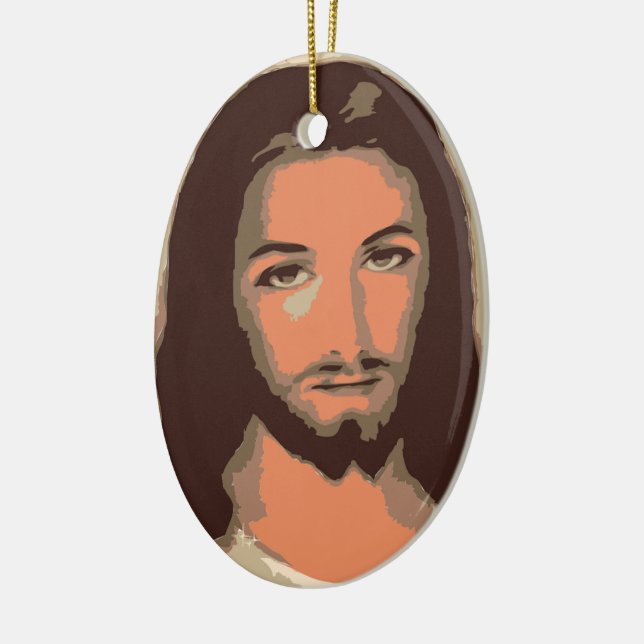 ORNAMENTO DE CERÂMICA JESUS CRISTO (Esquerda)