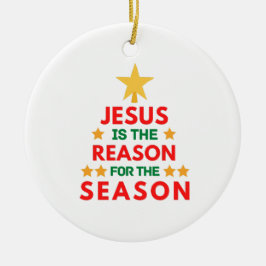 Ornamento De Cerâmica Jesus de Natal é o motivo da temporada