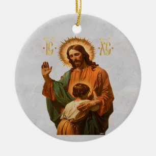 Ornamento De Cerâmica Jesus faz a escolha