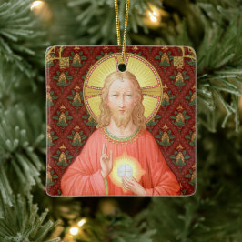 Ornamento De Cerâmica Jesus Instituindo a Santa Comunhão (SAU 045)