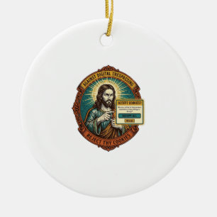 Ornamento De Cerâmica Jesus Irritante Aceitar Cookies Pop Up Internet Na