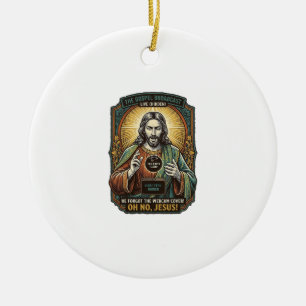 Ornamento De Cerâmica Jesus Tela Preta Cobertura de Webcam Esquecida Vir