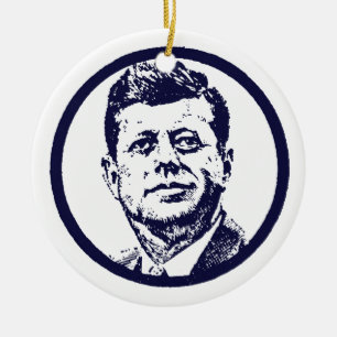 ORNAMENTO DE CERÂMICA JFK 1963