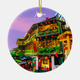 Ornamento De Cerâmica Jiufen, Taiwan - Antiga Casa de Chá