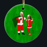 Ornamento De Cerâmica joe biden papais noeis kamala harris natal<br><div class="desc">"biden papais noeis kamala harris christmas",  "joe biden santa claus",  "joe biden",  "white house",  "presidente joe biden",  "kamala harris",  "natal feio",  "xmas feios",  "natal engraçado",  "vice-presidente kamala harris"</div>