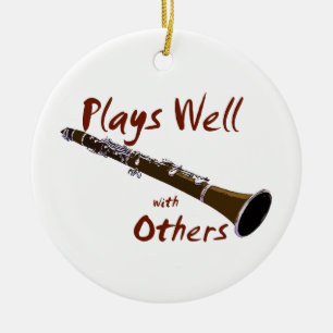Ornamento De Cerâmica Joga bem com outros Clarinet